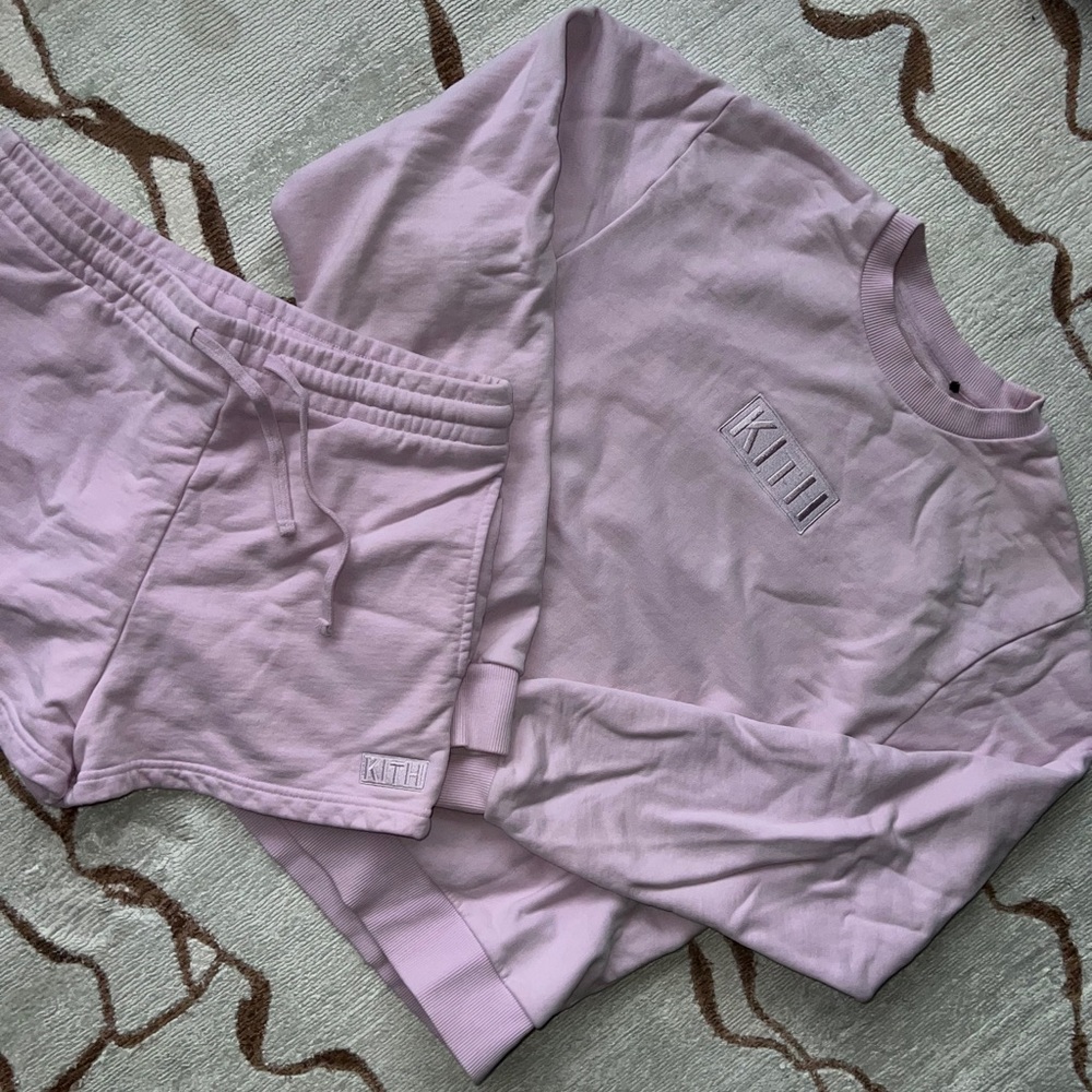 KITH Purple Sweat Set